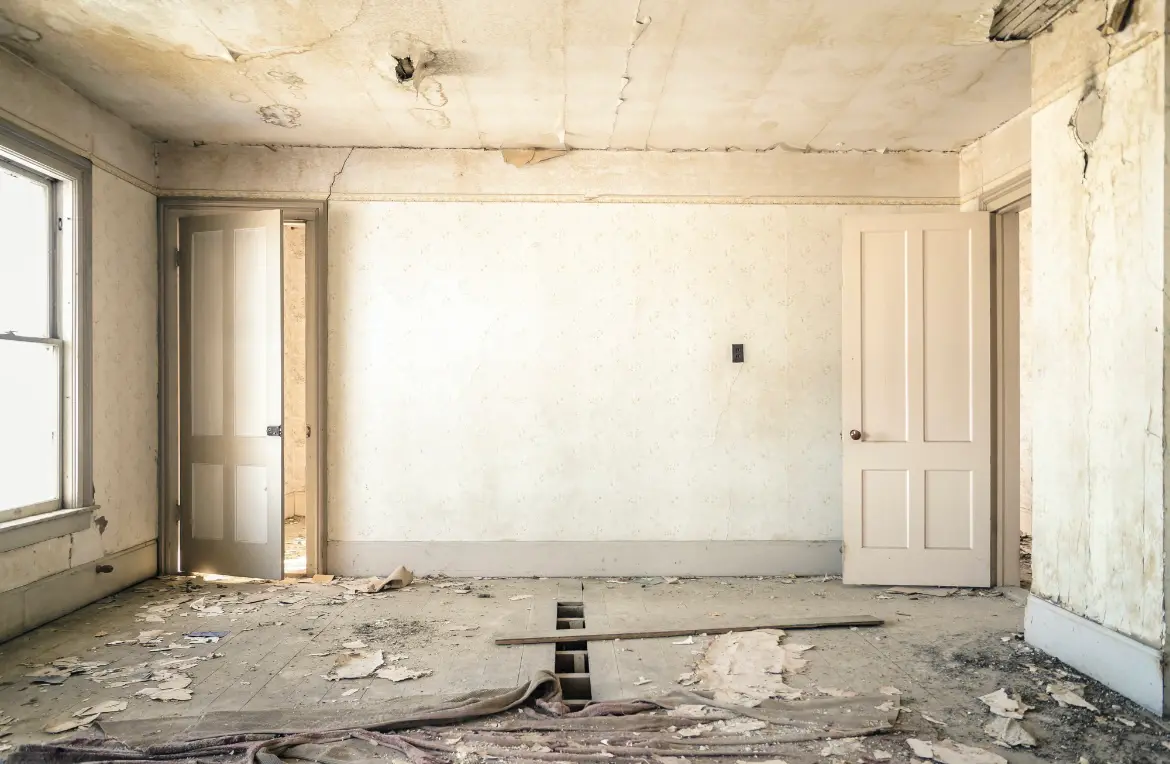 Waste disposal crew managing a cleanout project in Islandia